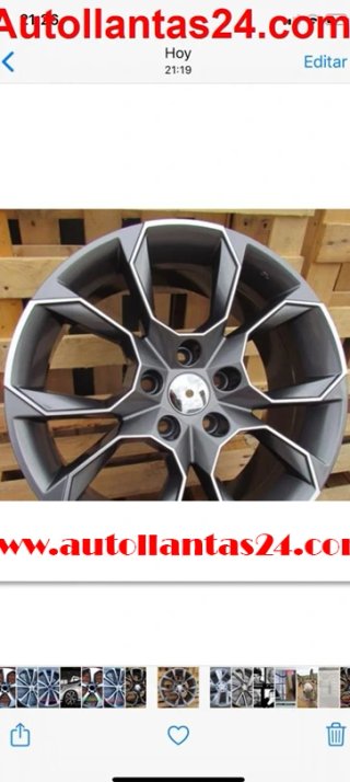 Kit 4 llantas para skoda vrstay antracita  r339652