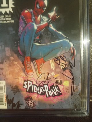 Spider-Punk #1 3xSIGNED! CGC 9.6 JSA Authenticated