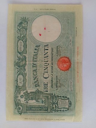 Banca d'Italia 50 Lire 1943