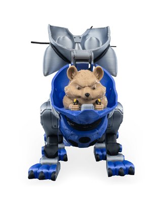 Gato Robot con Hámster Piloto -Juguete Flexible