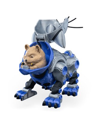 Gato Robot con Hámster Piloto -Juguete Flexible