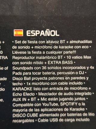 iDance Cube Sing Karaoke con Altavoz y Bola de Dis