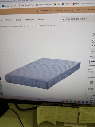 Comchon muelles sin estrenar para cama de 90*200