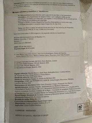 LENGUA CASTELLANA y LITERATURA 1.º Bachillerato...