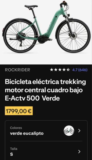 Bici Eléctrica E-Actv 500 Decathlon