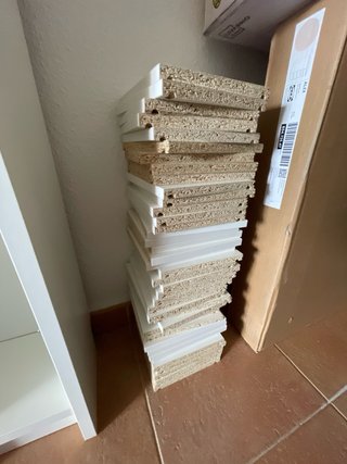 4 unidades Estantería Gnedby Ikea Blanca