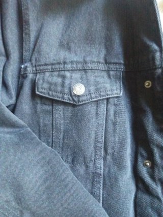 Cazadora vaquera Pull&Bear borrego negra