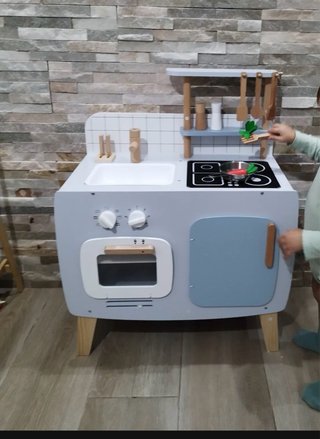 Cocina de juguete de madera original
