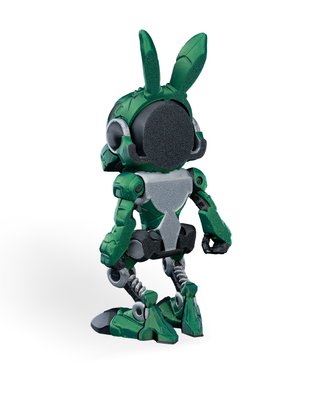 Conejo Robot con Hámster Piloto Juguete Articulado