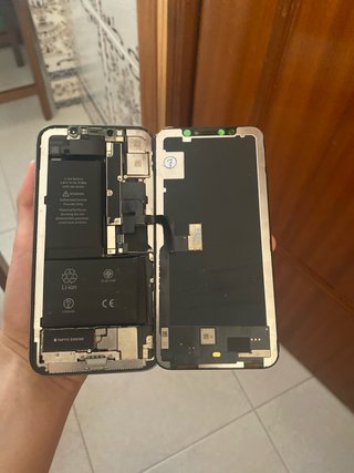 iPhone X plata/blanco