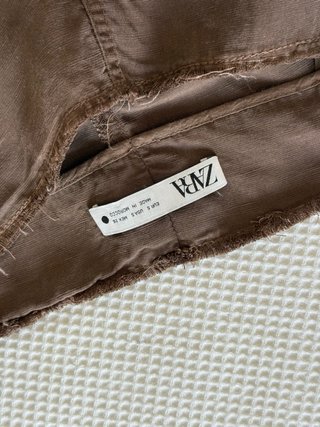 Falda larga Zara marrón