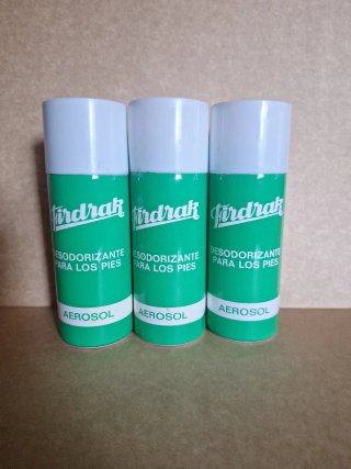 3x Firdrak Desodorizante Aerosol Pies