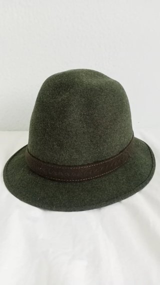 Sombrero verde de lana Woolmark talla 58