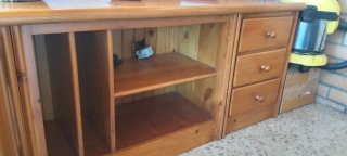 Mueble de pino macizo 210x64x43cm