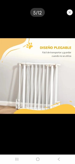 Barrera de seguridad para perros metálica
