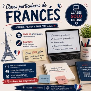 🇫🇷 Clases de francés online | 15 €/hora