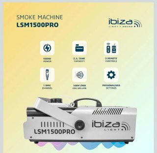 Máquina de humo Ibiza Light LSM1500PRO