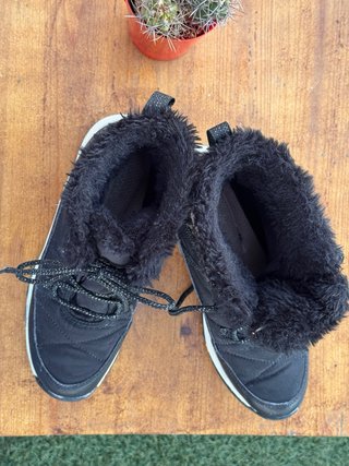 Botas de invierno negras con pelo talla 39