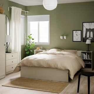 Set Ikea Gursken : Cama, Mesa de noche, Cómoda