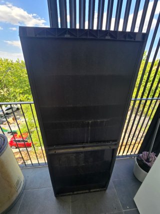Armario almacenamiento de plástico gris