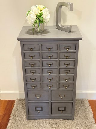 Mueble Cajonera Vintage Gris