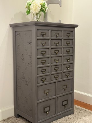 Mueble Cajonera Vintage Gris