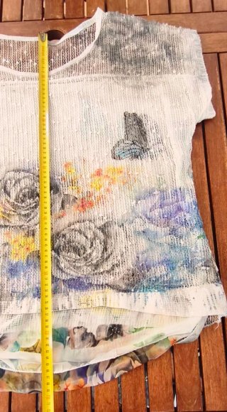 Blusa Flores y Mariposas Talla XXL