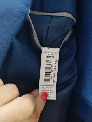 Traje Álvaro Moreno Azul Talla XXXL