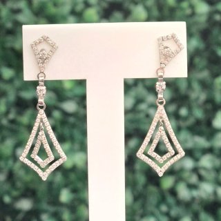 Pendientes Oro Blanco 18k