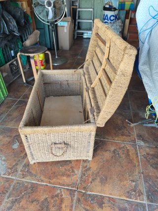 Baúl Happimess Mimbre y Madera