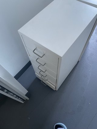 2 Cajoneras Metálicas Blancas