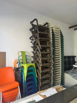Sillas apilables de exterior