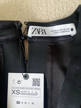 Mono negro Zara Talla XS