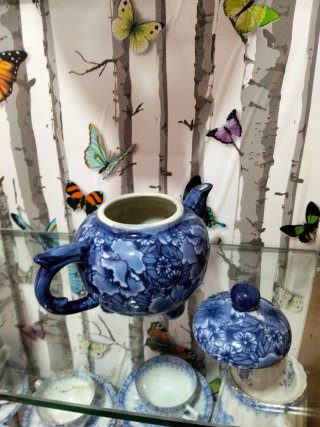 Tetera vintage porcelana