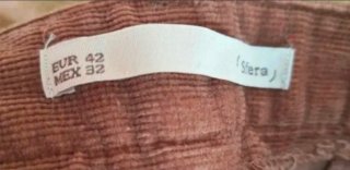 Pantalón chica pana talla 42 Sin estrenar