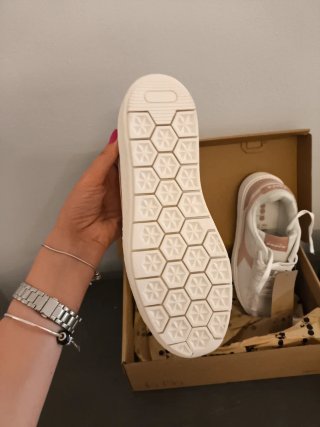 Scarpe Diadora bianche e rosa