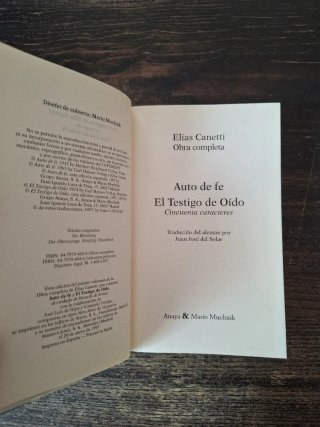 Auto de fe / Testigo de oído