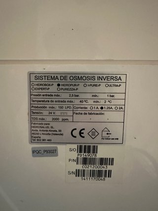 Hidropur Hidrosalud Máquina Purificadora Agua