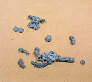 warhammer piezas cañon rotativo segador