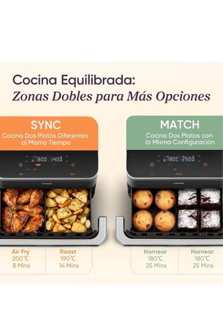 Freidora de aire Cosori Dual Blaze