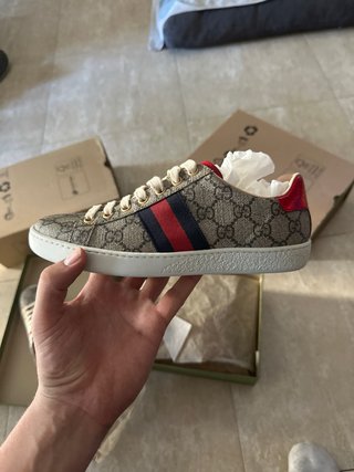 GUCCI WEB MONOGRAM  ACE PIEL DE TERNERO