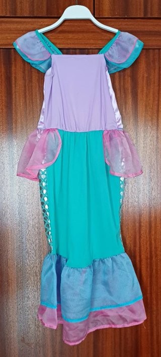 Disfraz Sirenita Talla 5-6 + Bolso + Muñeca
