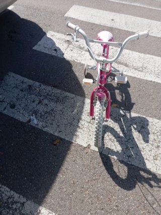 Bicicleta infantil rosa 26