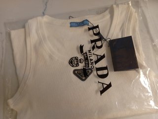 Camiseta Top Tank Prada Blanca Talla M