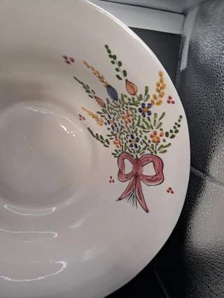 Jofaina cerámica pintada a mano