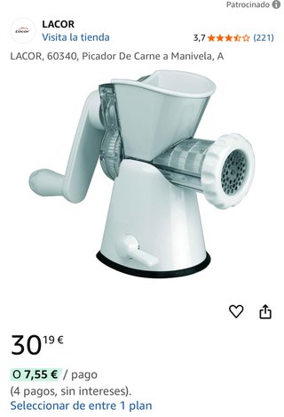 Picadora Manual Lacor