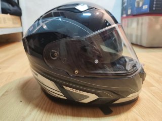 Casco Moto Integral Course Negro y Gris