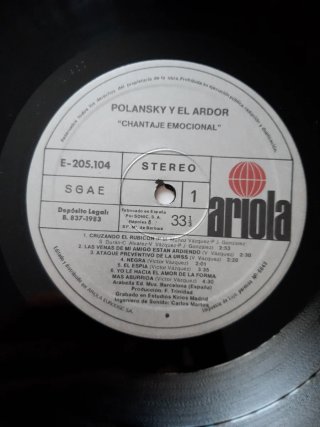 Vinilo Polansky y el Ardor - Chantaje Emocional