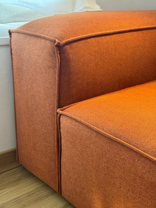 Sofá modular diseño naranja