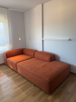 Sofá modular diseño naranja